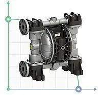 Пневматический мембранный насос PHOENIX P500 ALU SANTOPRENE+PTFE